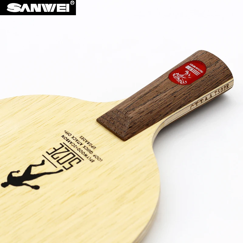 Лезвие для настольного тенниса SANWEI 502E 5 фанеры + 2 LD карбоновое волокно