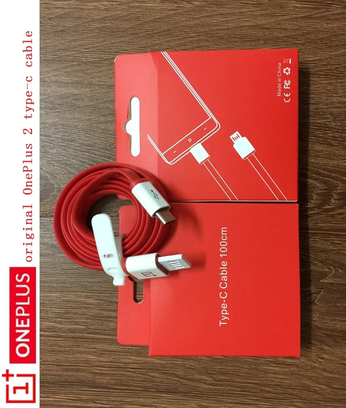 

original OnePlus Two 100cm red Type-C Data Sync Charging Cable For One Plus two 1+ 2 and all Type C phone device