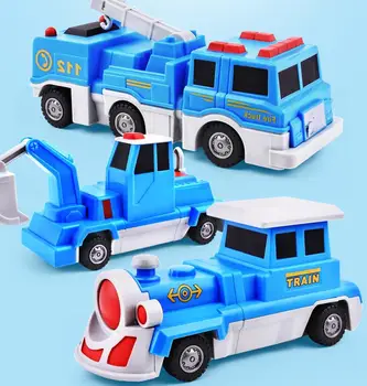 

3PCS Construction Engineering Excavator Magnetic Building Blocks DIY Magic Train Truck Compatible All Toys For Children