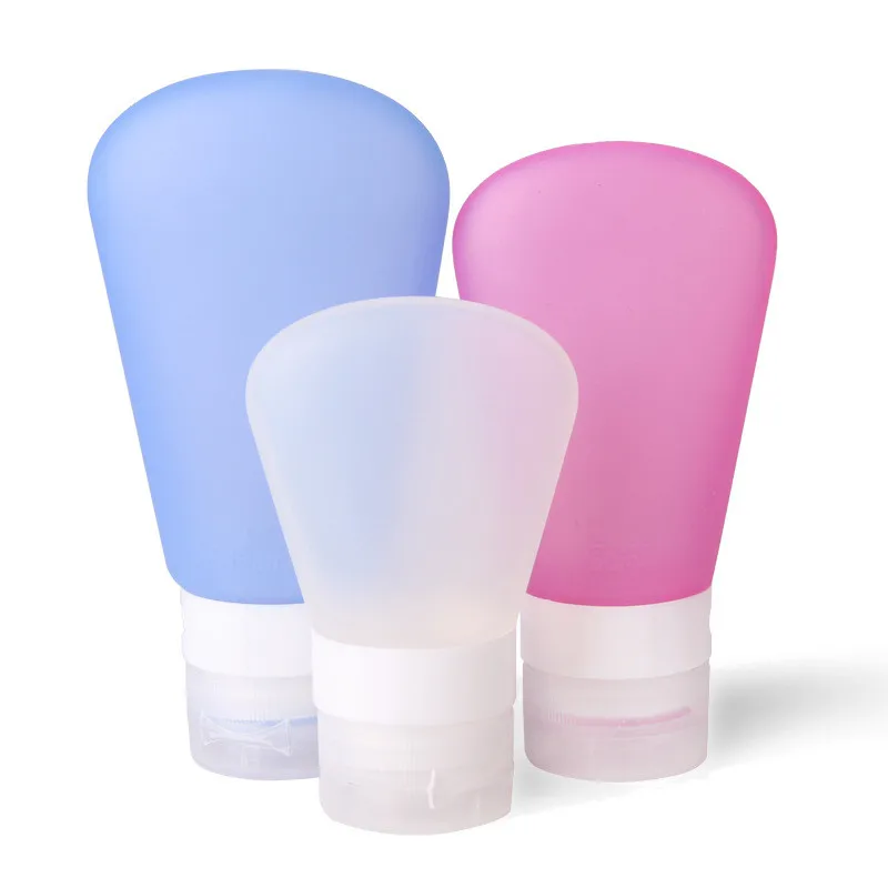 Buy 3Pcs/Set Refillable Bottles Travel Silicone Skin