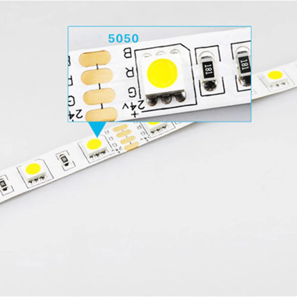 CHINCOLOR Led strip 5050 SMD DC24V light 5M 300led flexible ribbon non-waterproof indoor 6 color options factory sale DA (17)
