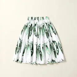 2018 довольно горох принт милые юбки Для женщин Мода Высокое качество модные длиной выше колена Мини Белый для девочек плиссированные юбки