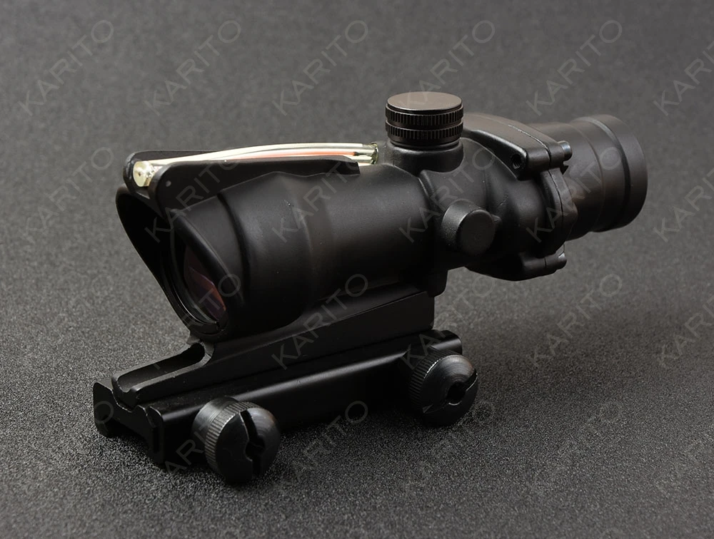 

Tactical trijicon acog Red Fiber Optics 4x32 prism rifle scope with picatinny weaver rail mount M6884