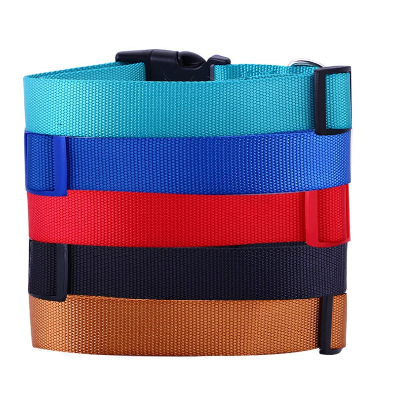 

YVYOO Nylon Pet Dog Collar For Puppy Cat Chihuahua Small and Medium dog Dog Neck Strap Adjustable 7 Colors S M L
