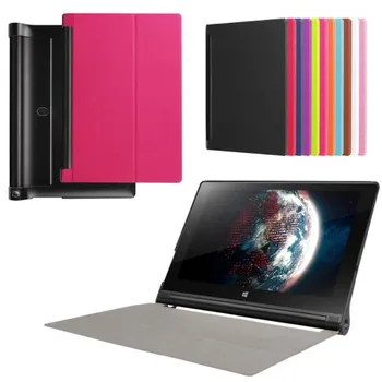 

Ultra Slim Tri-Fold PU Leather Case Stand Cover Skin for 10.1" Lenovo Yoga Tab 3 10 X50 X50L X50F YT3-X50M Screen Protector Film
