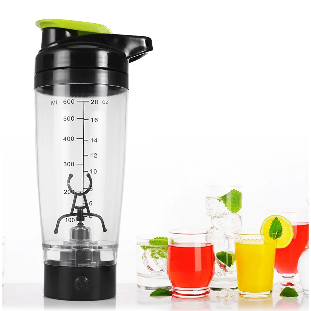 600ml Portable Electric Protein Shaker Bottle Automatic Mixing