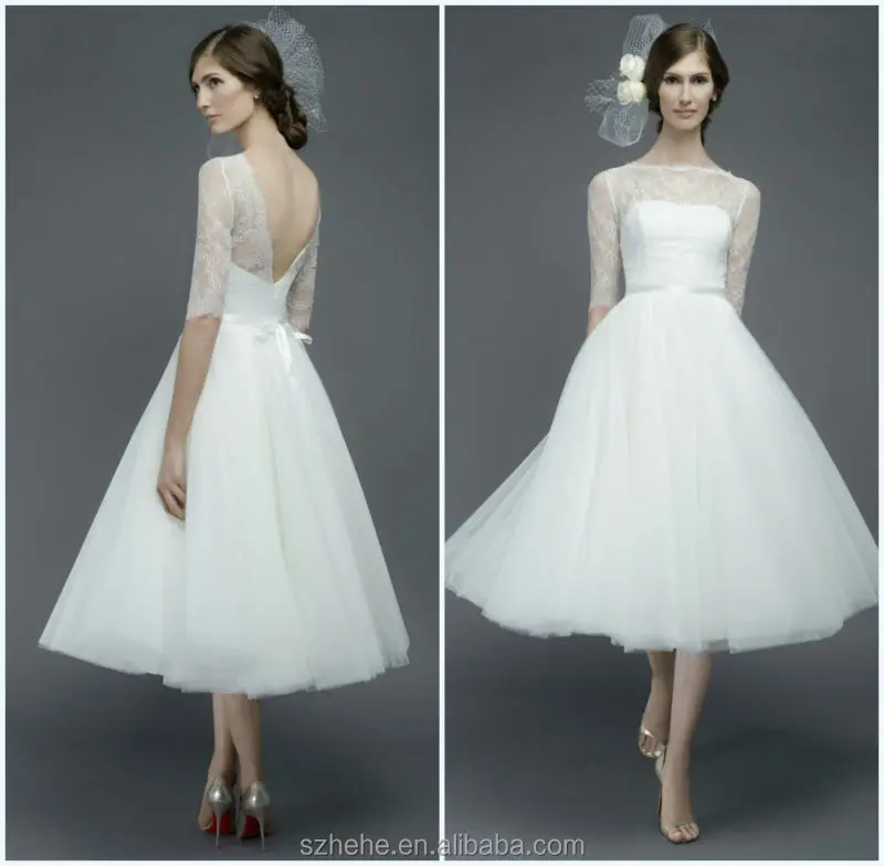Jm Bridals Cw3198 Elegant Vintage Designer Country Western Tea