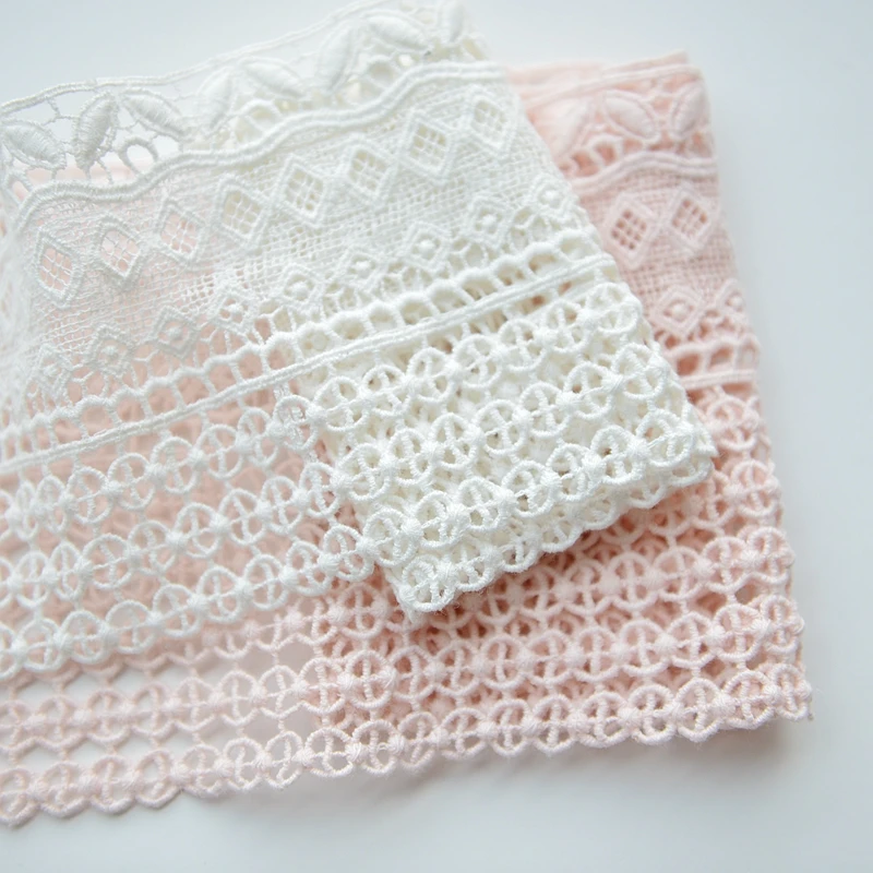 

Hot sale Cotton Water-soluble Embroidery Lace Lace Accessories G589