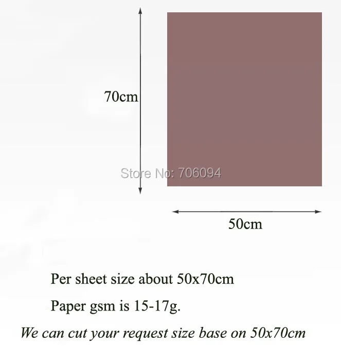 50x70 см, 100 листов/партия, красочная одноцветная бумага/вино, рубашка, сумка, оберточная бумага для обуви/Подарочный упаковочный материал