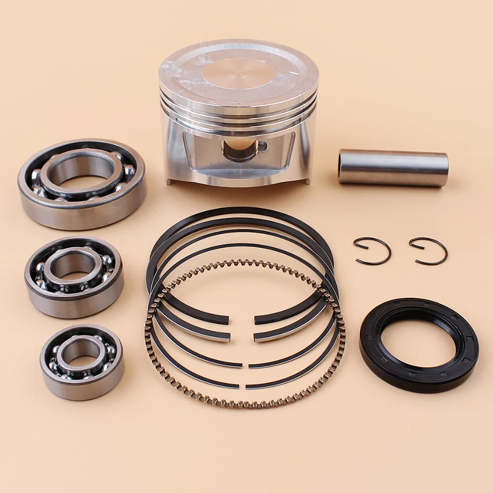 88mm Piston Rings Crankshaft Oil Seal Gasket Rebuild Kit for Honda GX390 188F E6500 5//6.5kw Gasoline Engine Generator Water Pump