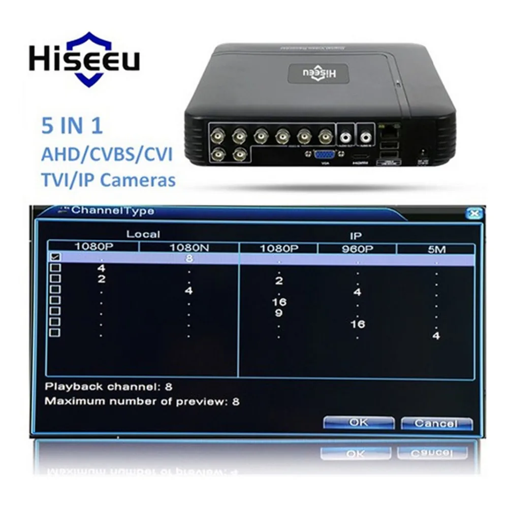 AHD 1080N 4CH 8CH CCTV DVR Mini DVR 5IN1 For CCTV Kit VGA HDMI Security System Mini NVR For 1080P IP Camera Onvif DVR PTZ H.264 AHD 1080N 4CH 8CH CCTV DVR Mini DVR 5IN1 For CCTV Kit VGA HDMI Security System Mini NVR For 1080P IP Camera Onvif DVR PTZ H.264