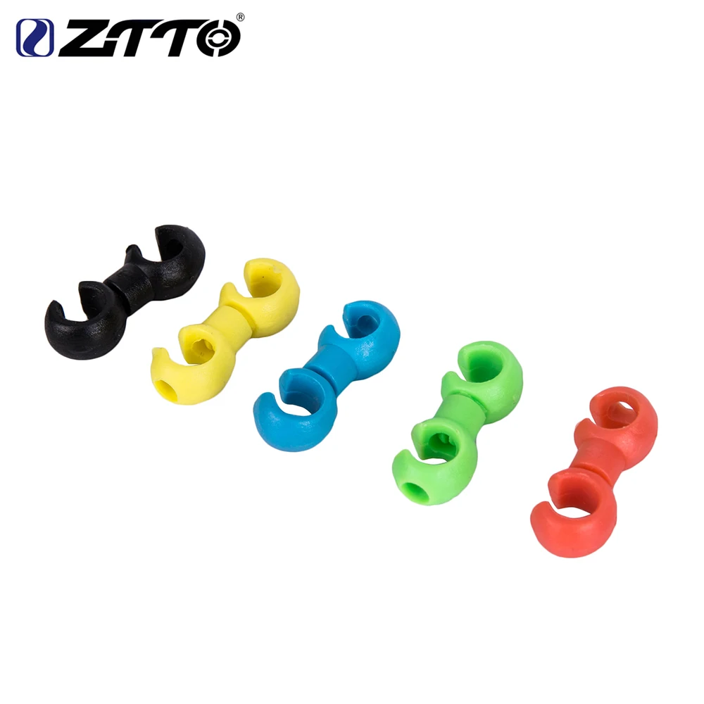 

ZTTO MTB Brake Line C/S Buckle Bike Brake Derailleur Shift Cable Line RotatableTube Pipeline Storage Device Ring Clasp