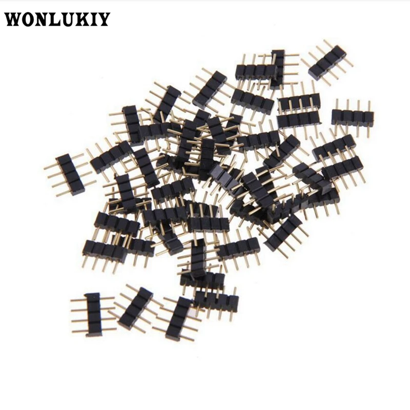 20 шт./лот мужской тип 4pin RGB/5pin коннектор RGBW игла для светодиодной ленты DIY|4pin rgb|rgbw