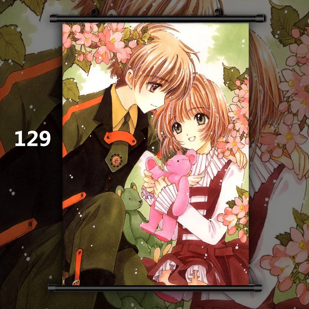 Карта Captor Sakura Kinomoto Syaoran Tomoyo Аниме Манга настенный плакат свиток C - Цвет: 129