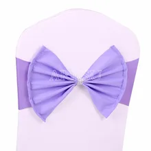 50 шт./партия Lavendar свадебный стул пояс галстук бабочка акриловый чехол на стул с лентой Эластичный стул пояса эластичная повязка на стул