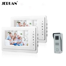 JERUAN 7 pulgadas de video teléfono de la puerta timbre de portero automático intercom sistema 700TVL COMS Cámara envío gratis