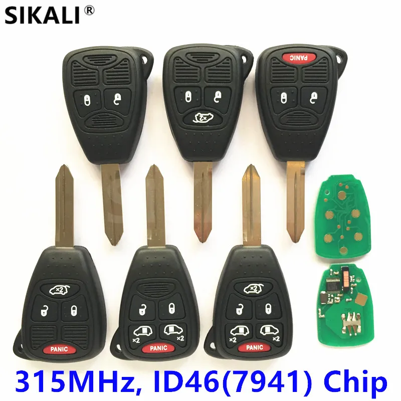 Дистанционный ключ для DODGE Caliber Charger Avenger RAM 1500 2500 3500 Nitro Magnum Grand Caravan 315 МГц