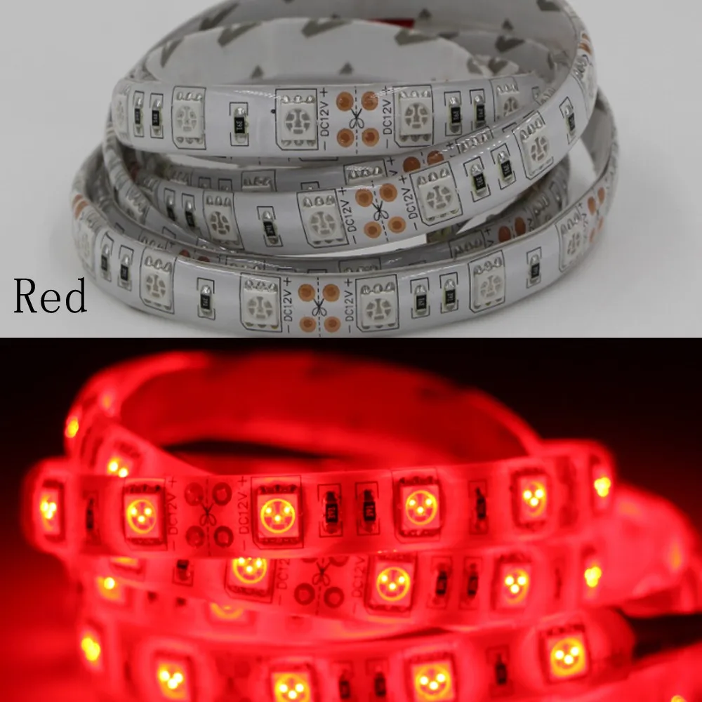 Цветная(RGB светодиодный лента светодиодный полосы света SMD 5050 5630 5730 3528 3014 2835 Водонепроницаемый светодиодный для кабинета для прилавка лампы 60 светодиодный s/m ФИТА полоса dc12V