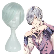 Ручной Tour A3! Парики из искусственных волос без шапочки-основы короткий волнистые черный парик для Хэллоуина Карнавальная Вечерние