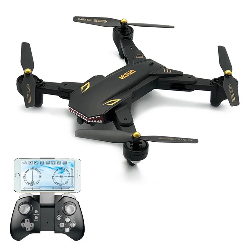 VISUO XS809S битвы акулы 720P wifi FPV с широкоугольной HD камерой складной RC Квадрокоптер RTF RC вертолет игрушки