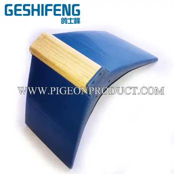 

free shipping 100pc blue plastic pigeon perch with wood(hot)