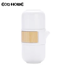 150 мл креативный Портативный Открытый Путешествия Чайный Набор чашек Керамический домашний простой чайный горшок набор чайный набор кунг-фу белый черный красный на выбор