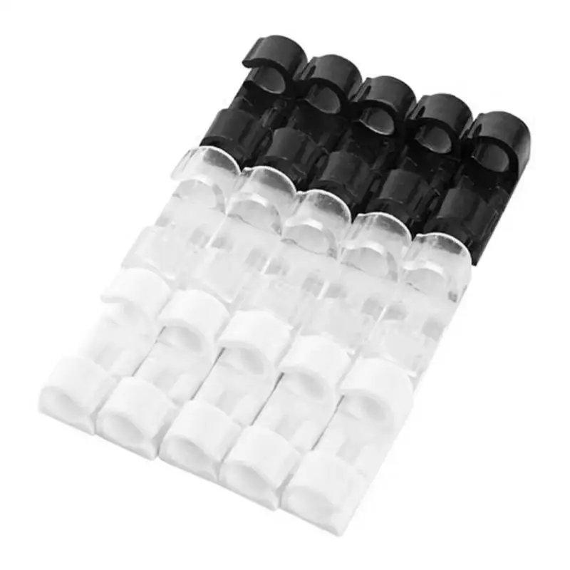 

20pcs Wire Fixed Clips Network Cables Holder Clamp USB Line Cord Organizer