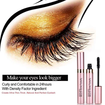 

1Pcs 3D Fiber Mascara Long Black Eyelash Extension Curling Thick Waterproof Eye Makeup Eyelash Classic Brush Mascara TSLM2