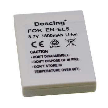 

1800mAh EN-EL5 Digital Camera Battery Pack for Nikon Coolpix P4 P80 P90 P100 P500 P510 P520 P530 P5000 P5100 5200 7900 P6000