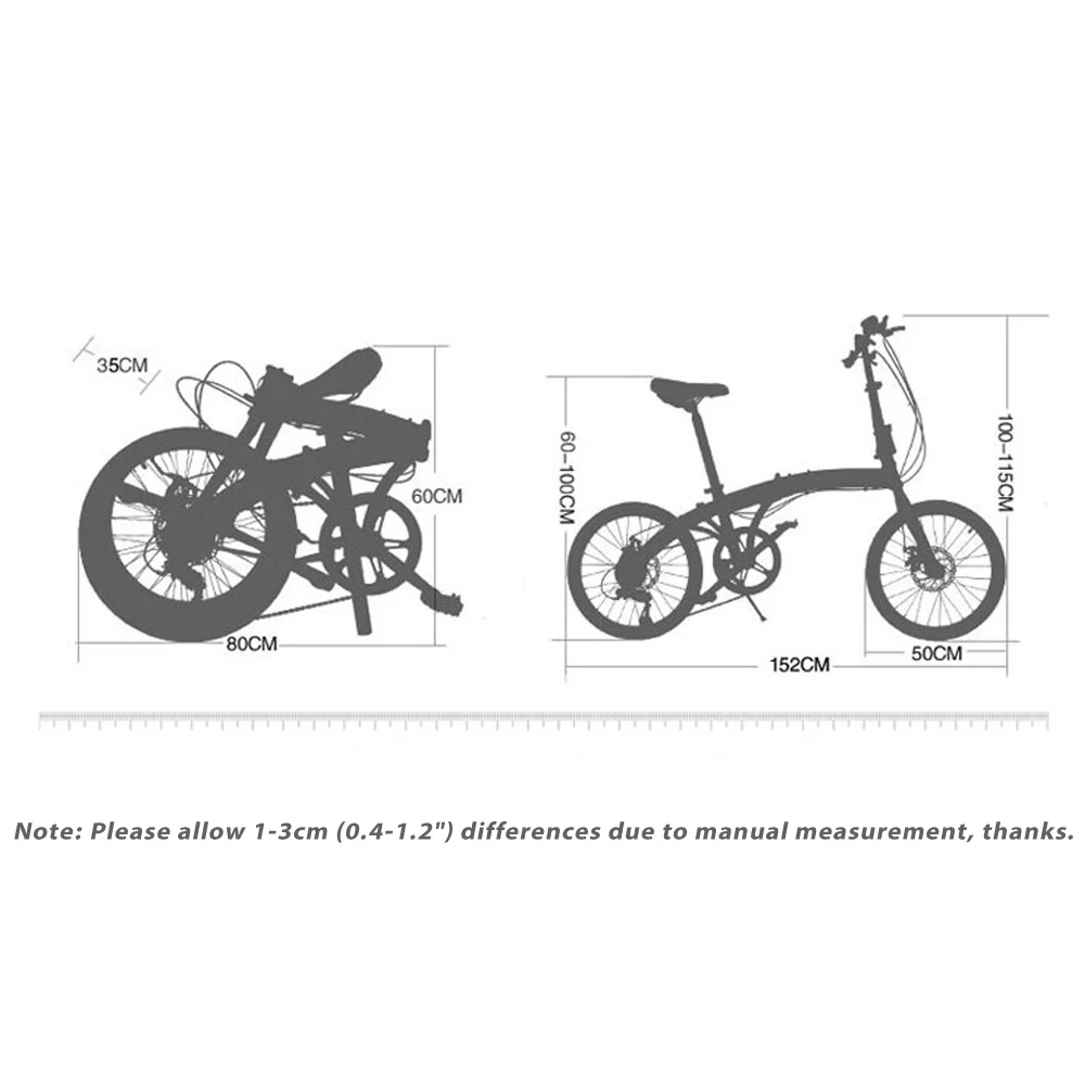 Top Lixada 20" Folding Carbon Steel U8 Bike 6-speed Portable Bicycle Fold Storage 2018 New design Bike for men and Women 4