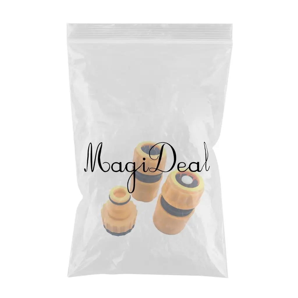 MagiDeal Outdoor Garden Spray Hose Nozzle Set Tap Fitting Connector Adaptor Hose Pipe Watering Tool