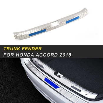 

Stainless Steel Rear Trunk Pad Fender for Honda Accord 2018 Rear Bumper Foot Plate Car Interior Accessories