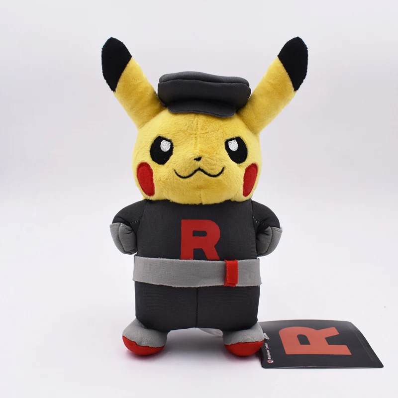 Пикачу Косплэй Team Rocket Peluche высокое качество кукла милые плюшевые куклы мягкие игрушки 22 см Детский подарок