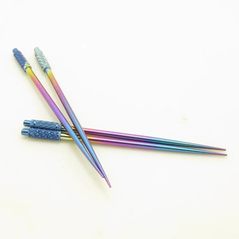 

1PCS Titanium Alloy Toothpick Security Non-toxic Durable Titanium Anodized Metal Toothpick Outdoor T