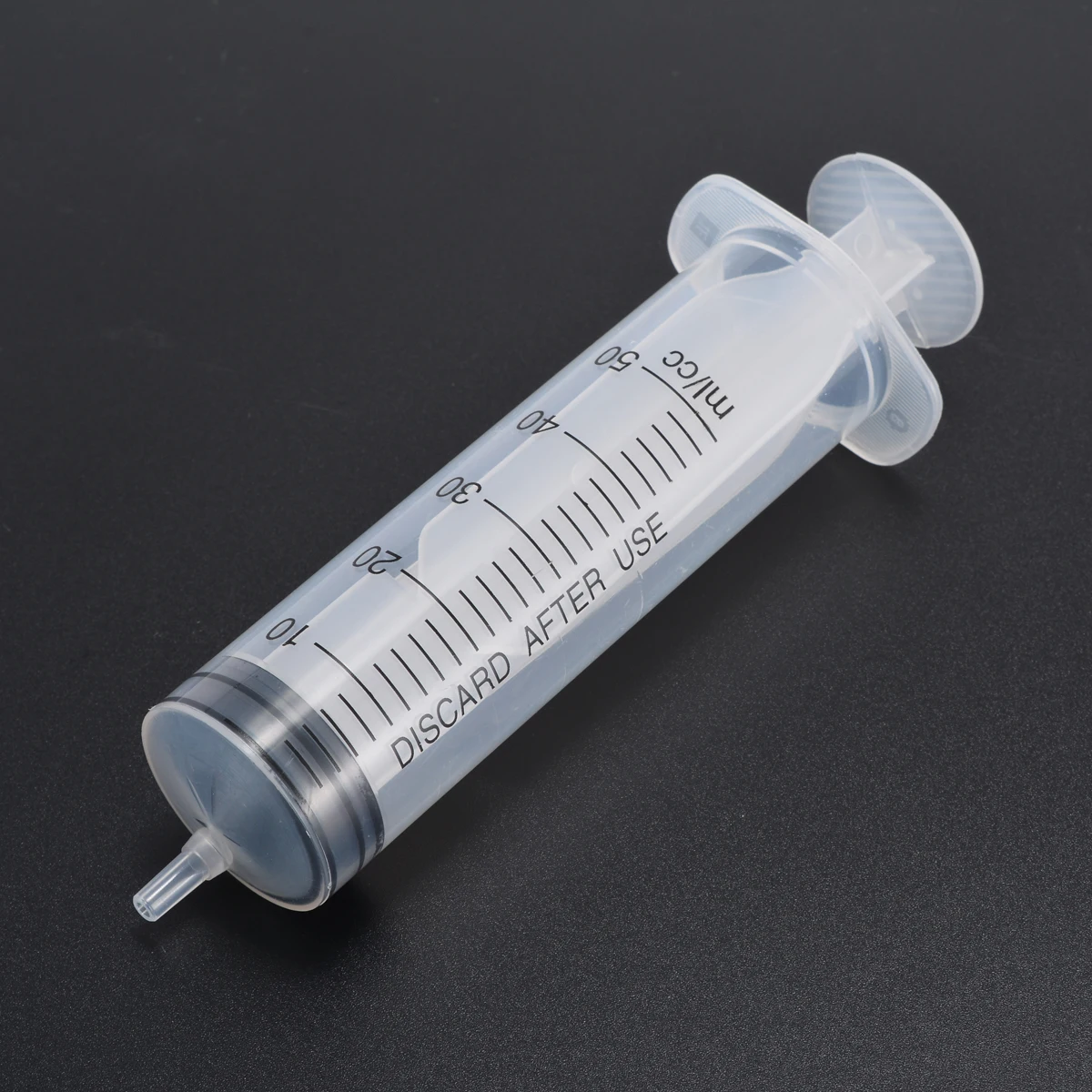 5pcs Disposable syringes Plastic Syringe 50ml Plastic Disposable Industrial Manual Syringes With Rubber Membrane