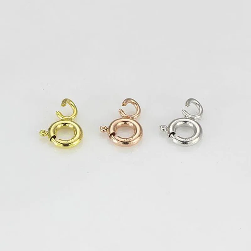 Однотонный AU750 Золотой весенний браслет из застежек застежка