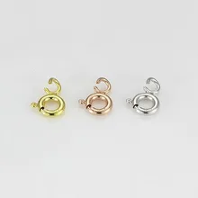 Однотонный AU750 Золотой весенний браслет из застежек застежка