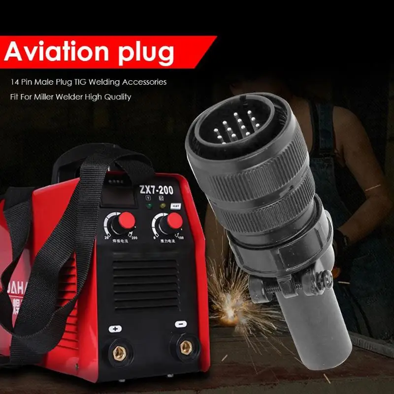 

14 Pin Male Plug TIG Welding Accessories Fit for Miller Welder Welding Tool