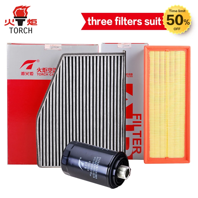 Antorcha (filtro de aceite/filtro de aire/filtro de cabina) tres filtros traje para Skoda Octavia Combi 2,0 T/Yeti 1,8 T envío gratis