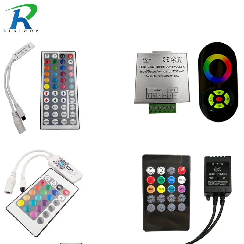 

RiRi won RGB LED Controller wifi switch wireless touch Remote controllers IR RF DC 12V For RGB LED Strip Lighting 3528 5050