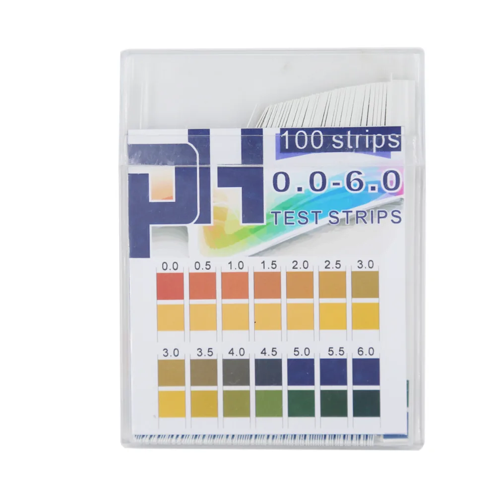 100 Strips Boxed Measure Range of 0.0 6.0 ph test paper high Precision