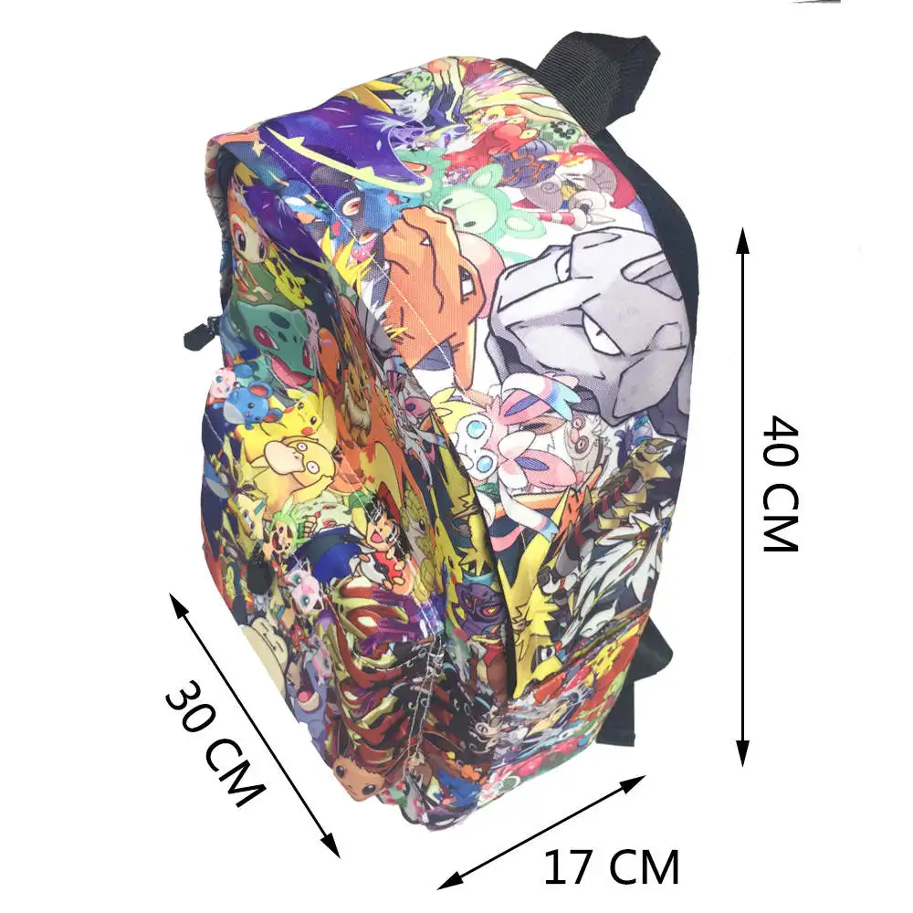 Покемон рюкзак Пикачу галактика Вселенная многоцветная Повседневная мода для мальчиков и девочек подростков школьные сумки для книг для женщин и мужчин Mochila Bolsa