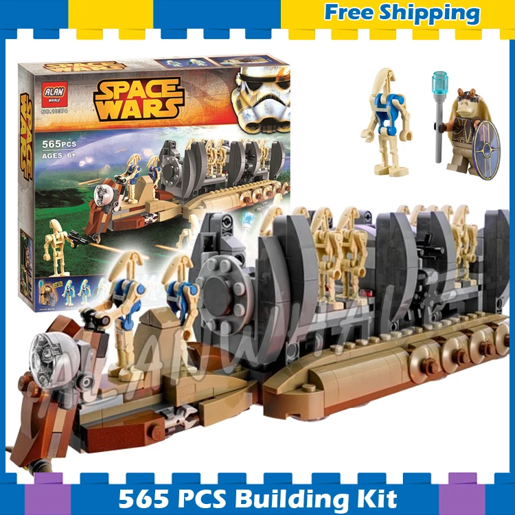 

565pcs New Space Wars Battle Droid Troop Carrier 10374 Model Building Blocks Gifts Sets Boys Robots Ship Compatible With Lego