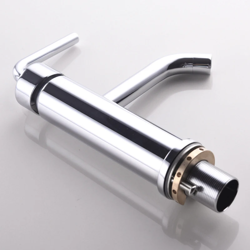 Basin Taps Brass Deck Mounted Bathroom Sink Faucets Single Hole Hot And Cold Water Mixer Taps Chrome Basin Faucet High Basin Taps Brass Deck Mounted Bathroom Sink Faucets Single Hole Hot And Cold Water Mixer Taps Chrome Basin Faucet High