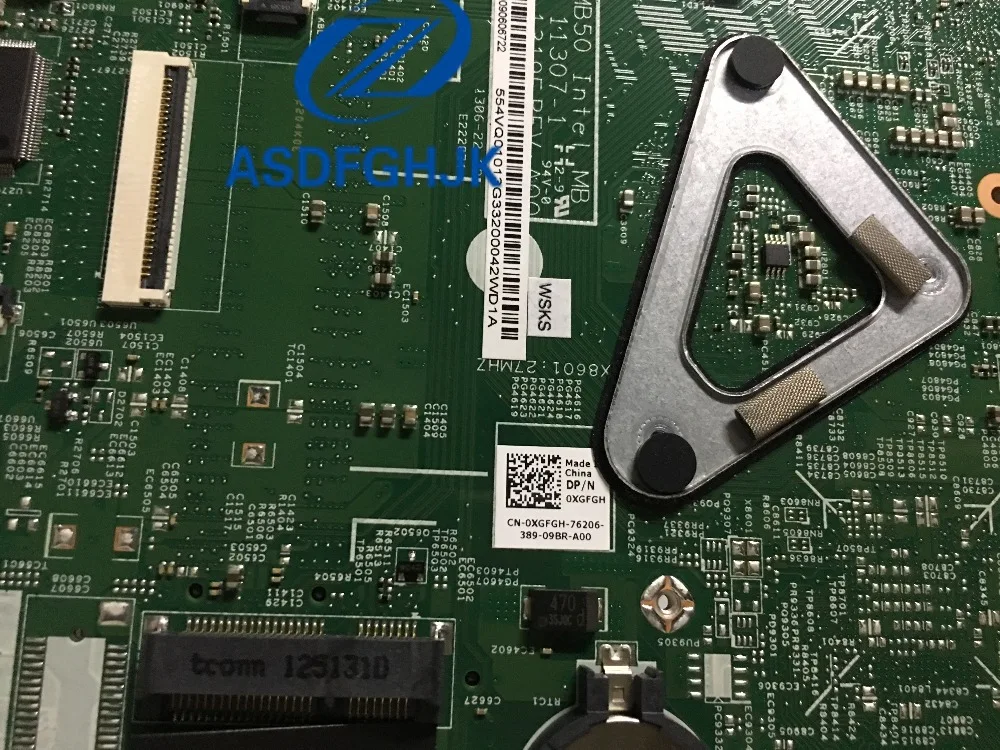 Материнская плата для ноутбука Dell 15Z 5523 CN 0XGFGH 11307 1 с процессором I3|Платы
