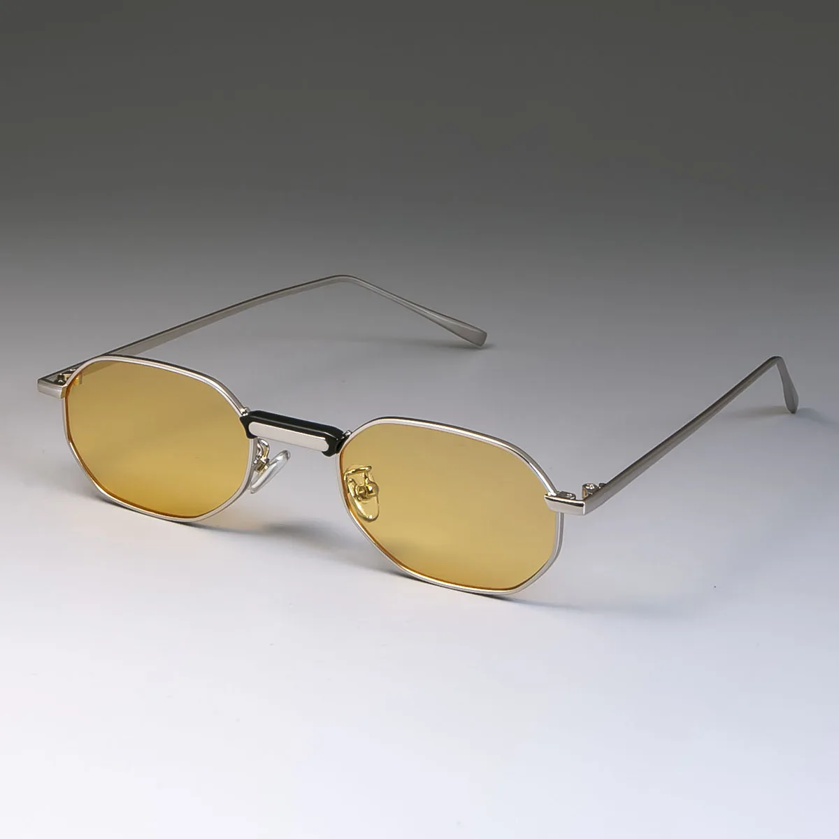 Паровые панк Солнцезащитные очки металлические маленькие для мужчин и женщин Модные Оттенки UV400 Винтажные Очки 49011