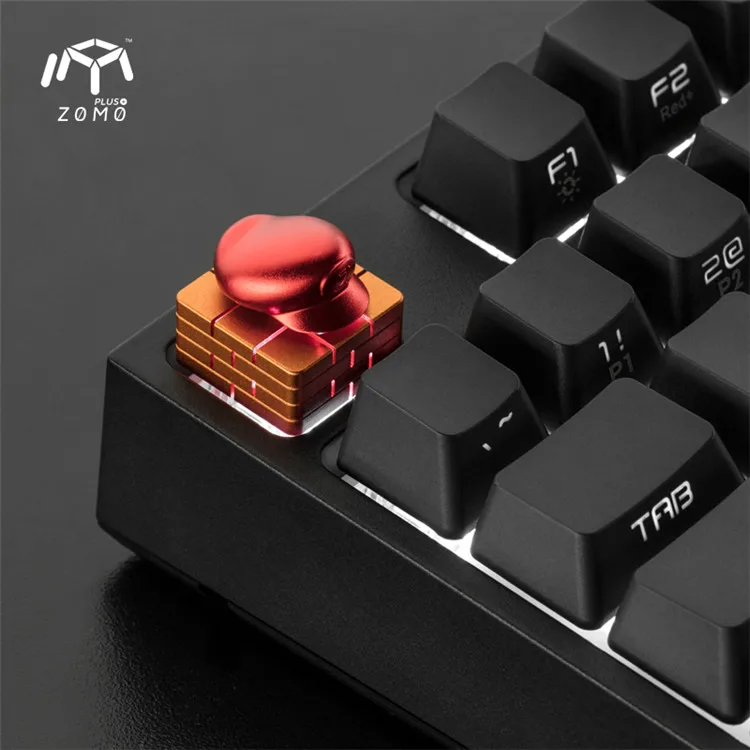 Zomo Super Mario Bro hat m Artisan Keycap CNC Анодированный Алюминиевый совместимый Cherry MX переключатели