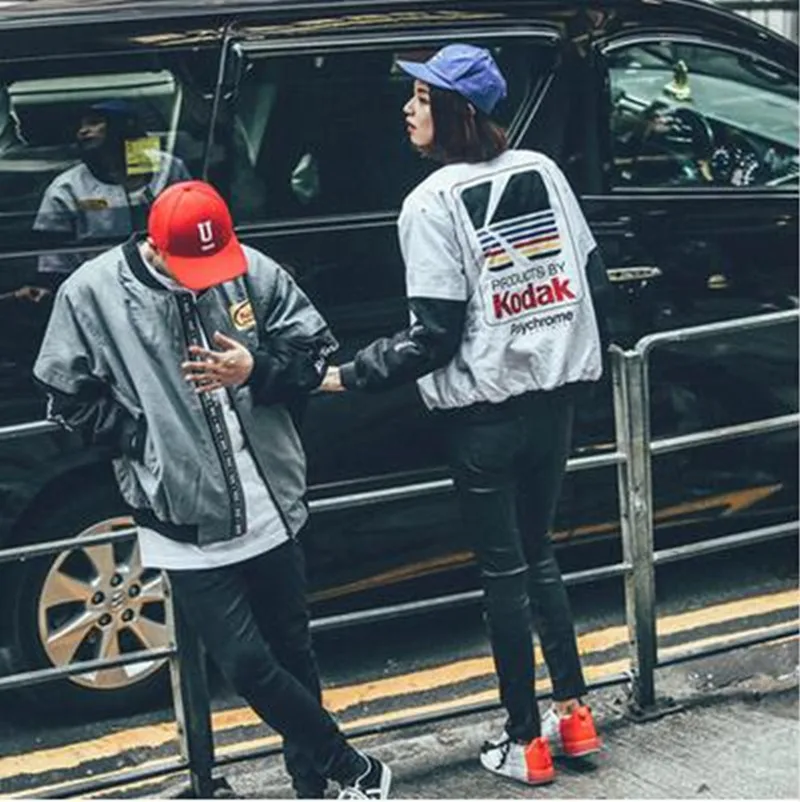 

3xl Men Women Loose Japanese Retro Thin Baseball Clothes Uniform Coat Spring Autumn Lovers Harajuku Street Cardigan Jacket Tops
