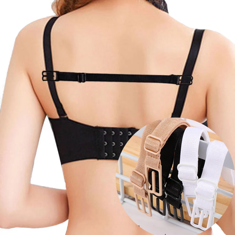 

2Pcs Double-Shoulder Straps Slip-Resistant Belts Buckle Shoulder Straps Bra Non-Slip Back Bra Straps Holder Adjustable 3 Colors