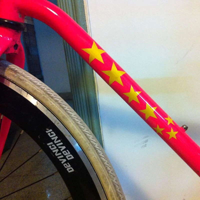 1PC Mountain Bicycle reflector Fluorescent MTB Bike Bicycle Sticker Cycling Wheel Rim Reflective Stickers Decal Accessories W20